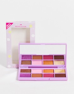 Мини палетка теней для век I Heart Revolution – Tasty Marshmallow Wonderland-Разноцветный