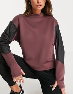 Фиолетовый свитшот с круглым вырезом Nike Run Division Dri-FIT-Фиолетовый цвет