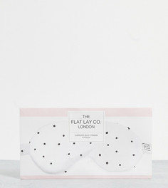 Эксклюзивная oversized-маска для сна из шелковистой ткани в горошек The Flat Lay Co. X ASOS-Разноцветный