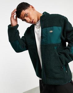 Флисовая куртка из искусственного меха под овчину зеленого цвета Dickies Red Chute-Зеленый цвет