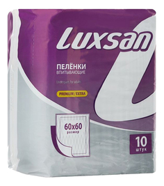 Пеленки для детей LUXSAN Premium Extra 60 х 60 см 10 шт.