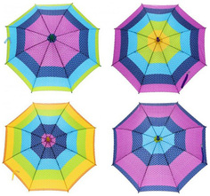 Зонтик детский Shantou Gepai Горошек со свистком 45 см UM45 PRBW