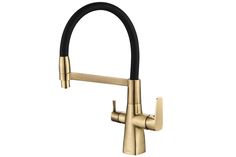 Смеситель Steel Hammer SH 818-6 BRONZE для кухонной мойки Zorg