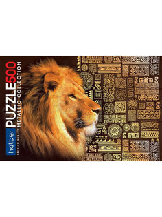 Пазл Hatber Premium KING LION 500 эл. Фольгирование 500ПЗ2ф-15917