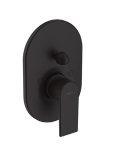 Смеситель для ванны, внешняя часть, черный матовый, Hansgrohe Vernis Shape 71458670
