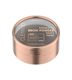 Пудра для бровей CATRICE Clean ID Mineral Brow Powder Duo 020 Medium To Dark