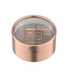 Пудра для бровей CATRICE Clean ID Mineral Brow Powder Duo 010 Light To Medium