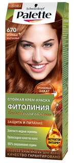 Стойкая крем-краска для волос Palette Фитолиния, 670 (6-70) 110 мл