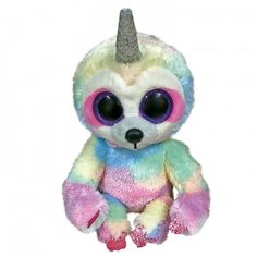 Мягкая игрушка TY Ленивец Купер, с рогом, 15 см 36323