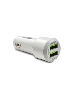 Зарядное устройство автомобильное 2 USB 3.4A с AUTO ID от LuxCase
