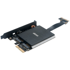 Переходник-конвертер Akasa AK-PCCM2P-04 RGB LED для 2xM.2 NGFF M-Type SSD в PCIe 3.0 x4