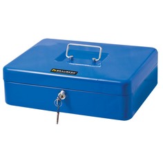 Ящик для хранения BRAUBERG, 90х240х300 мм, с ключевым замком, синий