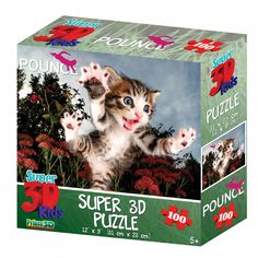 Пазл Prime 3D Пушистый охотник. 100 эл. PR13568