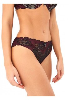 Трусы женские LUCE DEL SOLE 3021LS бордовые/черные 50