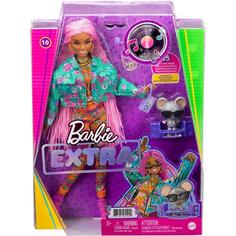 Кукла Barbie Экстра - Кукла с розовыми косичками GXF09 Mattel