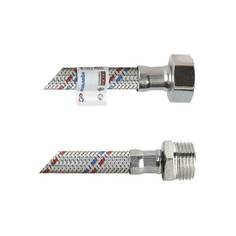 Подводка гибкая для воды латунь 1/2" г-ш L=0,3 м AQUALINE 01426
