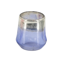 Подсвечник Синий 10x10x11см Glasar 77213-BLUE ГЛАСАР