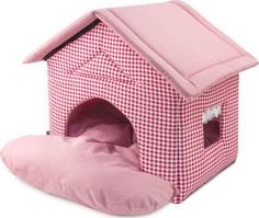 Домик для кошек и собак Gamma Садовый, розовый, 50x46x45см
