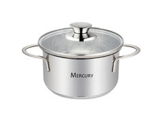 Кастрюля 0,7л 12см с крышкой "Mercury" нерж.сталь MC- 6054