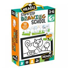 Настольная игра Headu для детей с 3 лет «Школа рисования маленькими шажками»