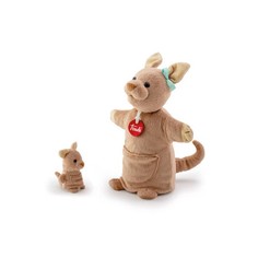 Мягкая игрушка Кенгуру с кенгуренком (игрушка на руку) Trudi