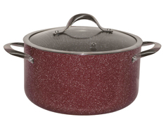 Кастрюля Bekker 3845 5,2 л. с мраморным покр. GARNET