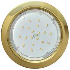 Светильник встраиваемый Ecola GX53 H4 Downlight золото 38x106 (к+), FG53H4ECB