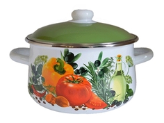 Кастрюля Северсталь-эмаль 5,5л "Европейская кухня" 1с47я