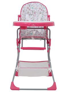 Стульчик для кормления Polini Kids 252 Единорог Сладости, Розовый