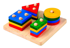 Сортер PlanToys Доска с геометрическими фигурами