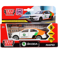 Машинка игрушечная Технопарк метал. инерц. Skoda Rapid,Каршеринг,12 см