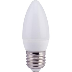 Лампа светодиодная Ecola candle LED 6,0W 220V E27 4000K свеча (композит) 101x37, C7LV60ELC