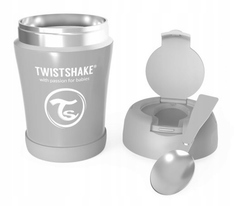 Контейнер-термос Twistshake для еды 350 мл Пастельный серый