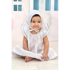 PITUSO Комлпект для крещения девочки платье, чепчик, пеленка, мешочек р.68-74 697P/12