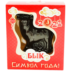 Шоколадная фигурка Бык в подарочной коробке 60 г No Brand