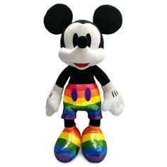 Игрушка мягкая Disney Микки Маус Радужный 43 см