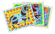 Раскраска Aquarellum Цирковые лошади Sentosphere 6090