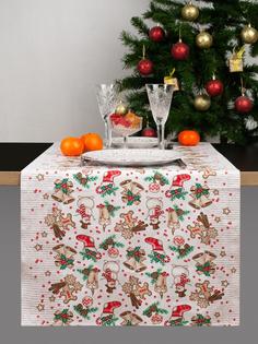 Дорожка на стол из рогожки "Всё себе" "Джинже белый"; 50 х 145