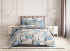 Постельное белье из поплина, Guten Morgen "Marine"; 2.0 евро простыня наволочки 50х70 Гутен Морган