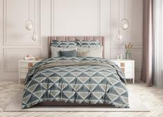 Постельное белье из поплина, Guten Morgen "Pyramids"; 2.0 евро простыня наволочки 50х70 Гутен Морган