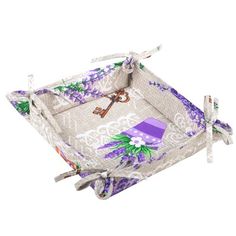 Текстильная ваза "Радушная хозяйка" бязь "Аромат лаванды"; 18 х 18 Традиция