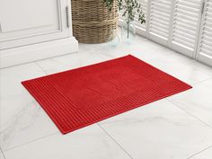 Махровый коврик для ног, Guten Morgen "Red"; 50х70 Гутен Морган
