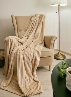 Плед велсофт, Guten Morgen "Luxe beige/gold"; 2.0 Гутен Морган