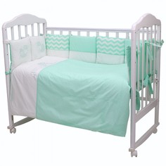 Бортик в кроватку Топотушки Долли 12 подушек бирюзовый