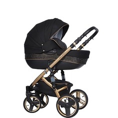 Коляска универсальная 3 в 1 Riko Bruno Gold 34 черный