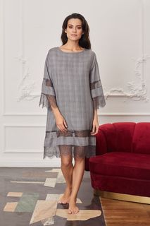 Домашнее платье женское Laete 51896 серое 2XL