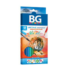 Карандаши цветные "Aquarella" с эффектом акварели, 12 цветов BG®