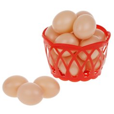 Игровой набор Продукты - яйца в корзине, 16 штук Наша Игрушка