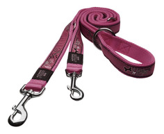 Поводок перестежка для собак Rogz Fancy Dress M-16мм 1,8 м, Розовый HLM12BN