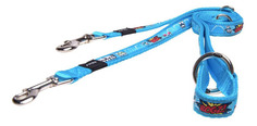 Поводок перестежка для собак Rogz Fancy Dress M-16мм 1,8 м, Голубой HLM12BX